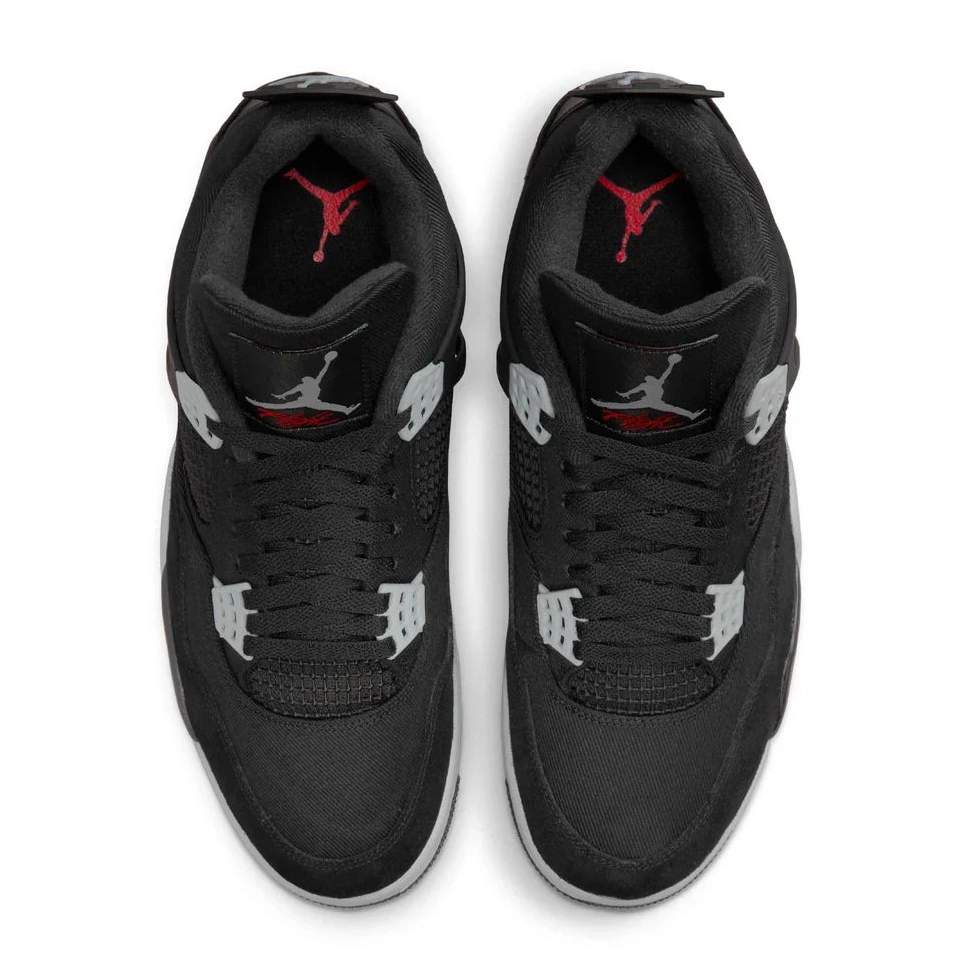 4 SE Retro Black Air Jordan Canvas 0723